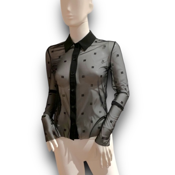 Givenchy Transparent 4G Shirt Blouse - Picture 5 of 16